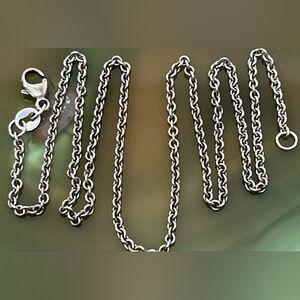 ⭐️James Avery 925 Silver Cable Link Chain 1.8mm Wide 14" Necklace 3.5g